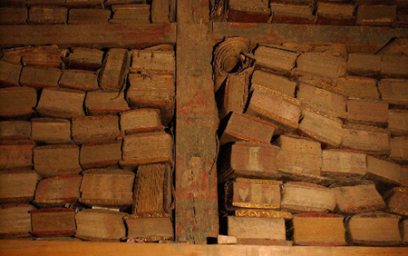 Hidden library of Sakya Monastery